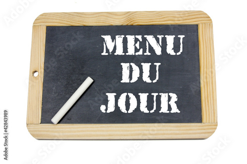фотографія ardoise menu du jour