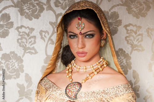 portrait of a beautiful Indian bride