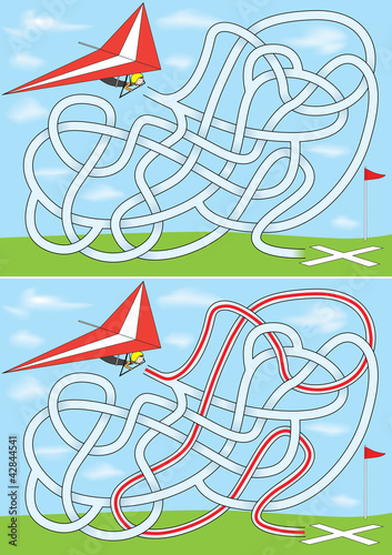 Hang gliding maze