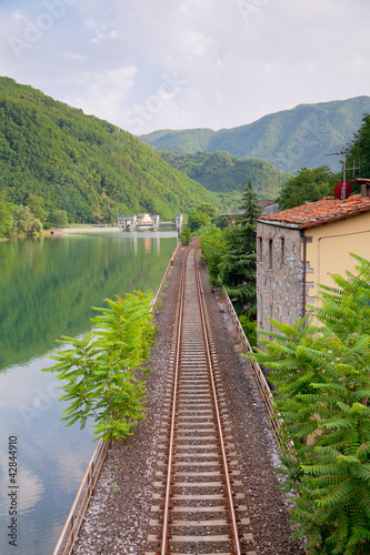 Railway along the river