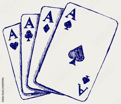 Gambling. Sketch