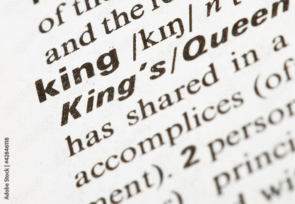 Obraz premium king word