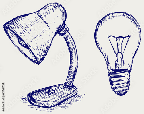 Light bulb. Vector