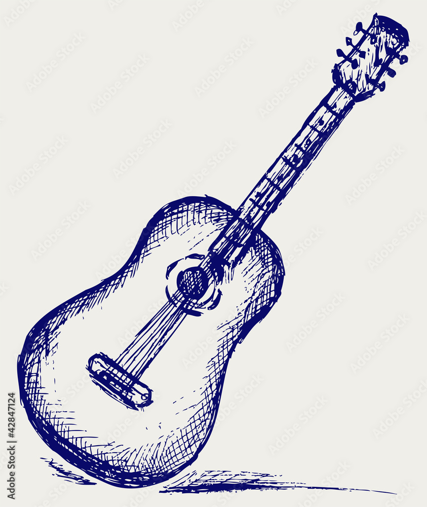 Naklejka premium Classical guitar