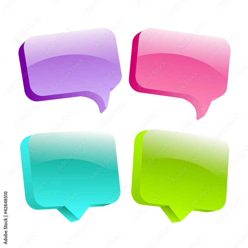 speech bubbles - text frame