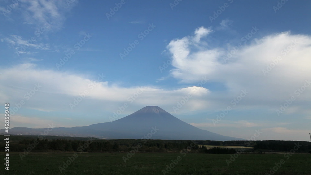 富士山と雲 富士山と雲