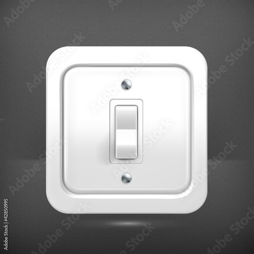 Light switch, vector