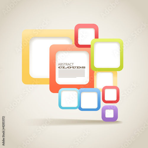 Abstract Background of color boxes with blank area for any conte