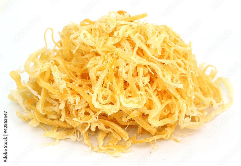 dried squid isolated on the white background dried squid isolated on the white background