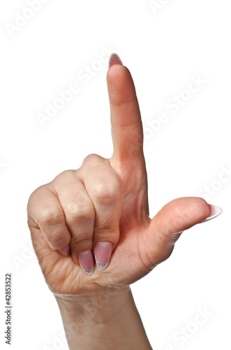 Pointing finger