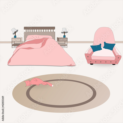 Pink bedroom