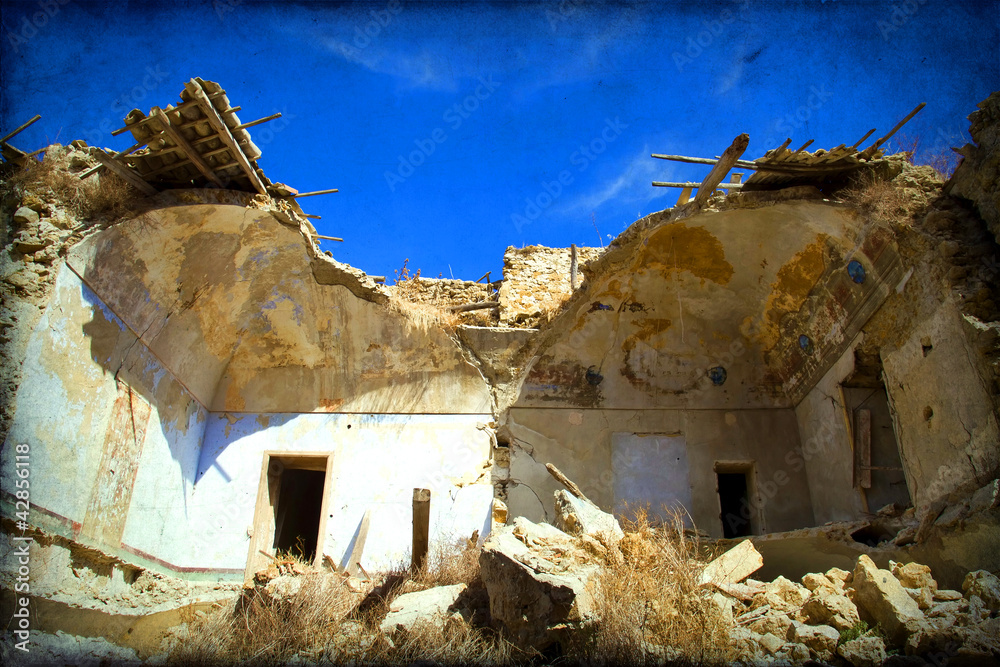 Building collapse, destruction, earthquake