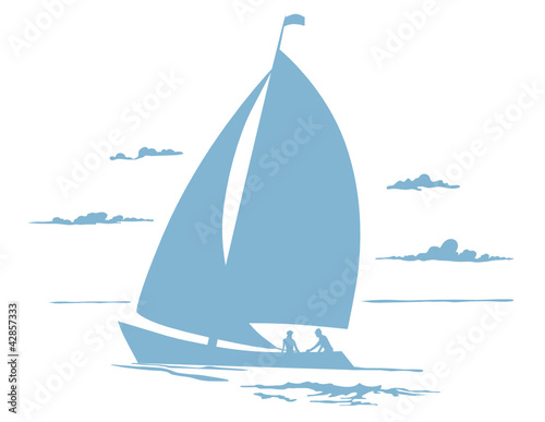 Vignette Segelboot