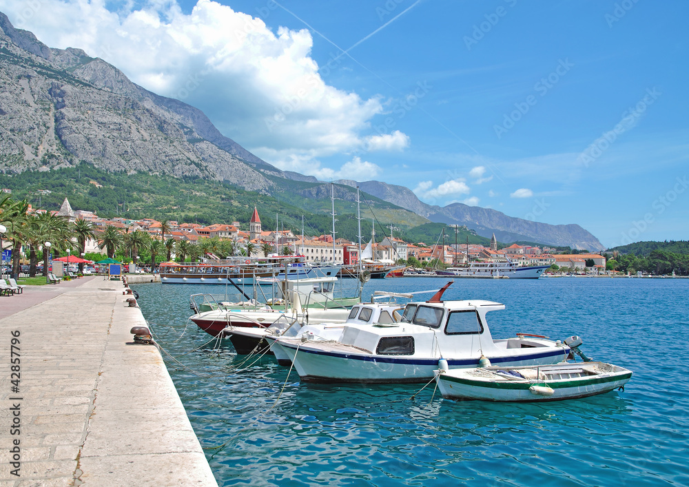 der bekannte Urlaubsort Makarska in Dalmatien