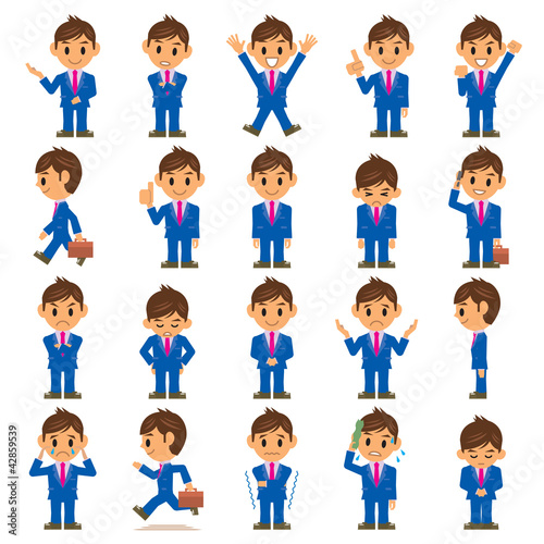 ビジネスマン イラスト 表情