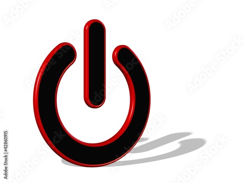 Power Knopf 3D