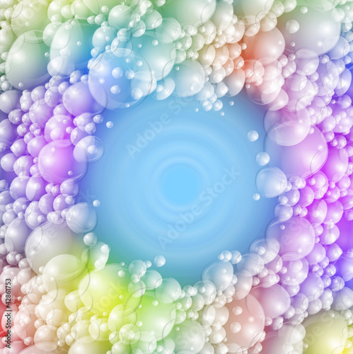 Colorful foam