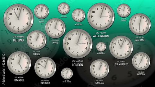 Time Zones - Clock 54 (HD)
