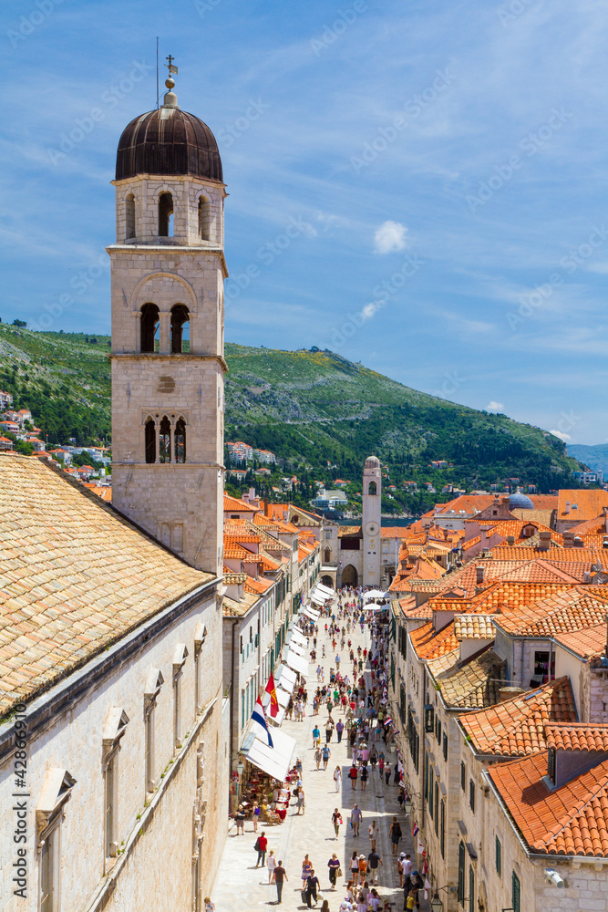 Stradun in Dubrovnik, Kroatien