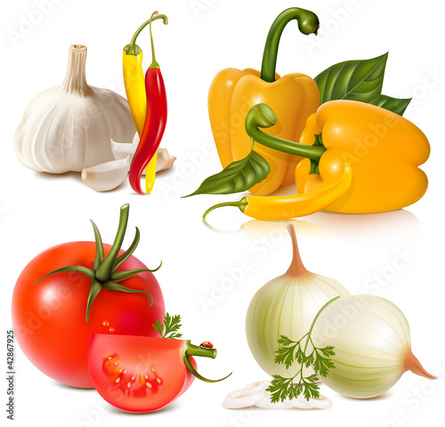 Vector set of vegetables