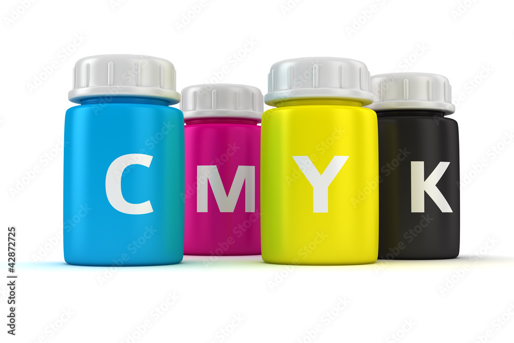 Bottles with paint Bottles with paint