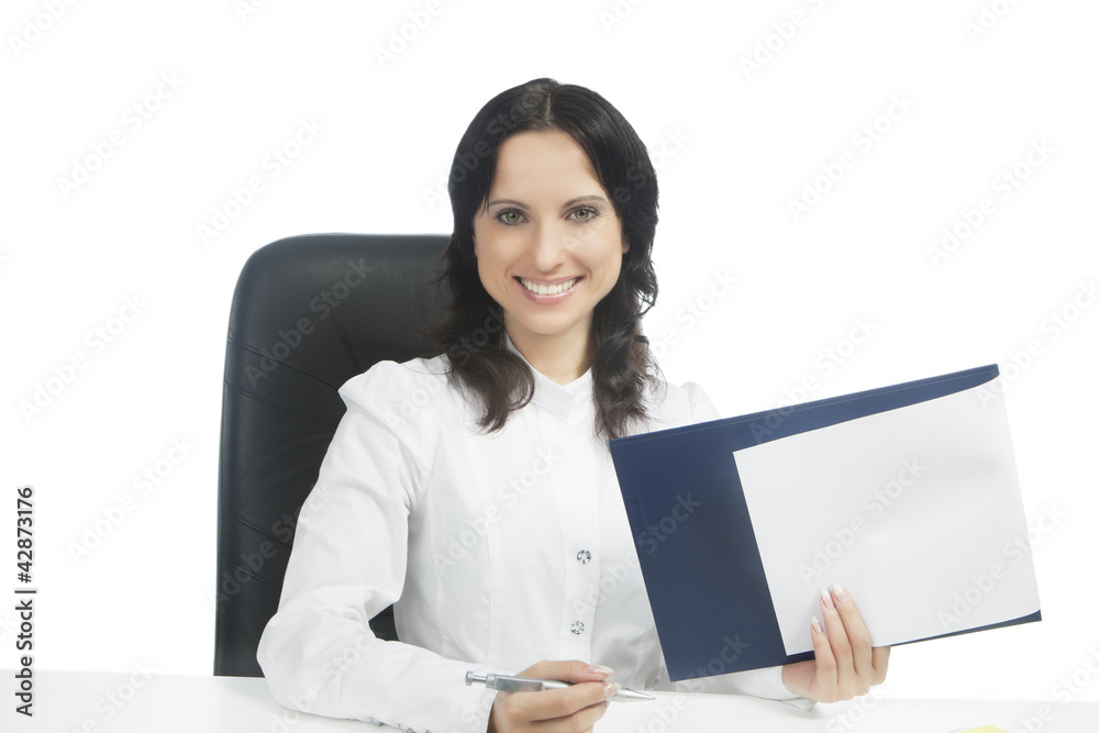 lovely portrait of cute brunette woman smiling and holding plane lovely portrait of cute brunette woman smiling and holding plane