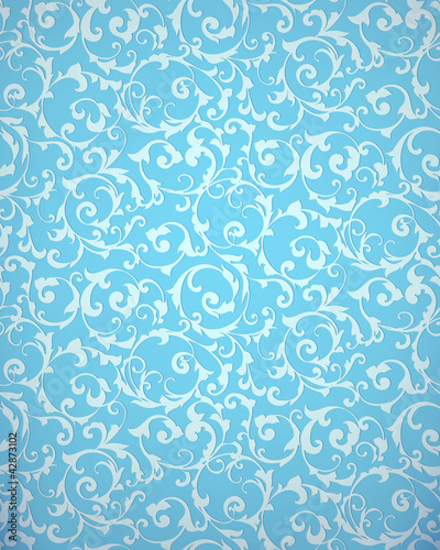 Blue seamless pattern