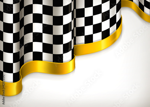 Checkered invitation background