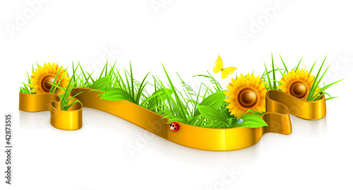 Ribbon in the grass