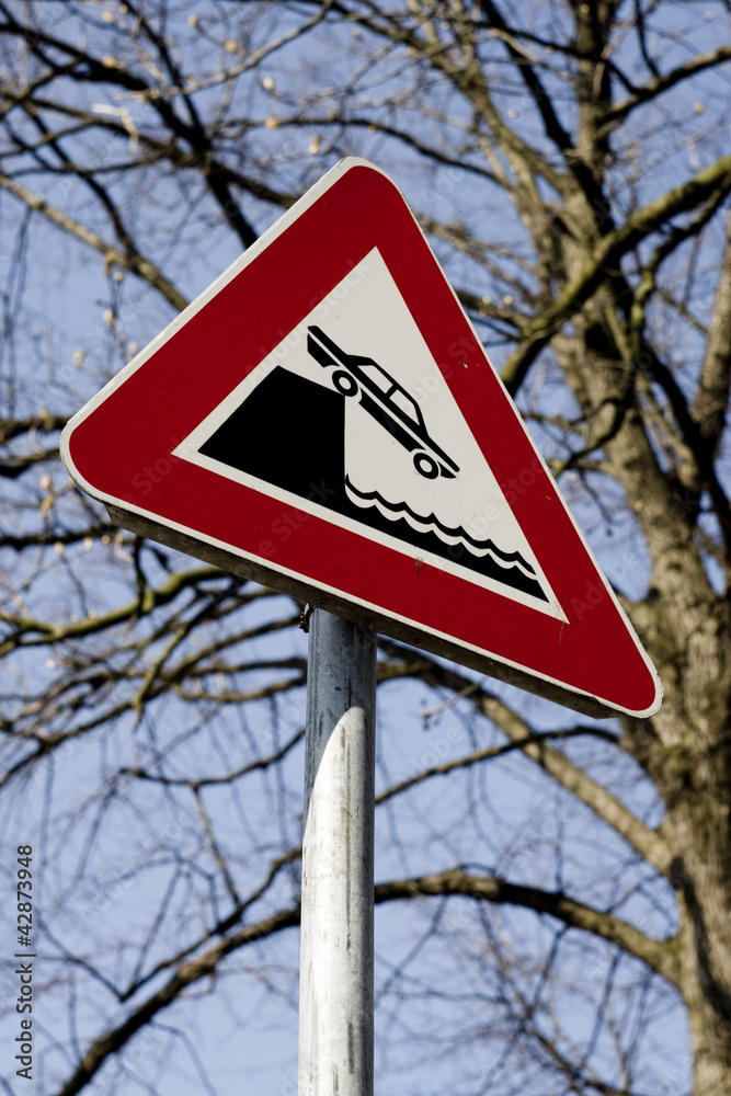 Road safety street sign