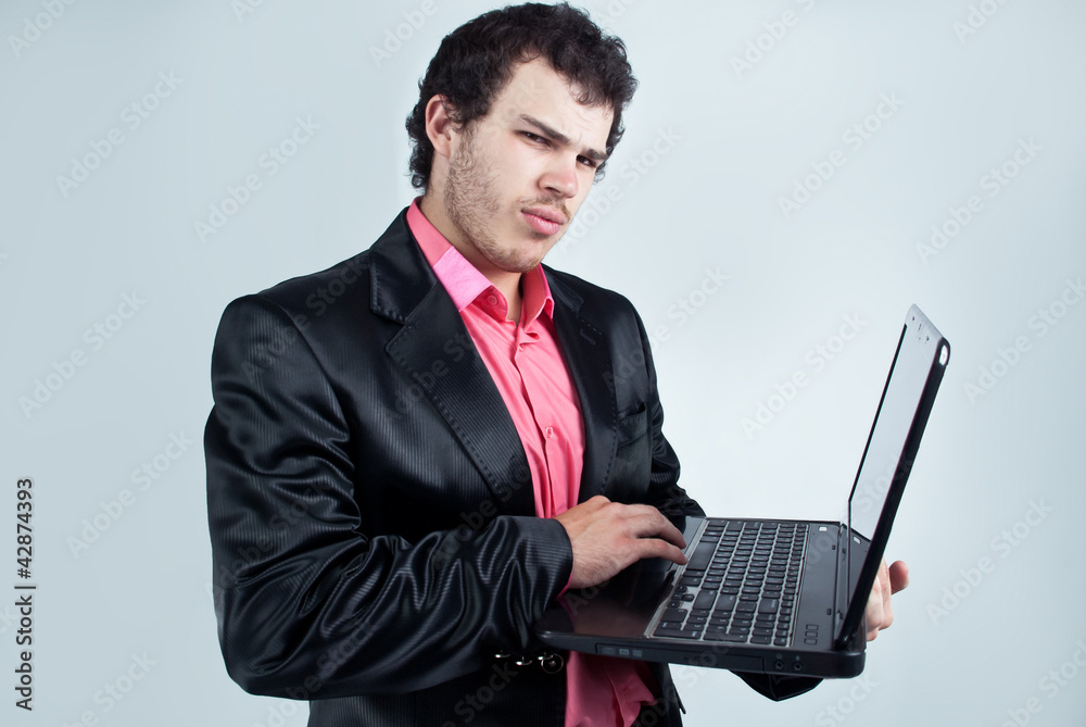 businessman with a notebook businessman with a notebook