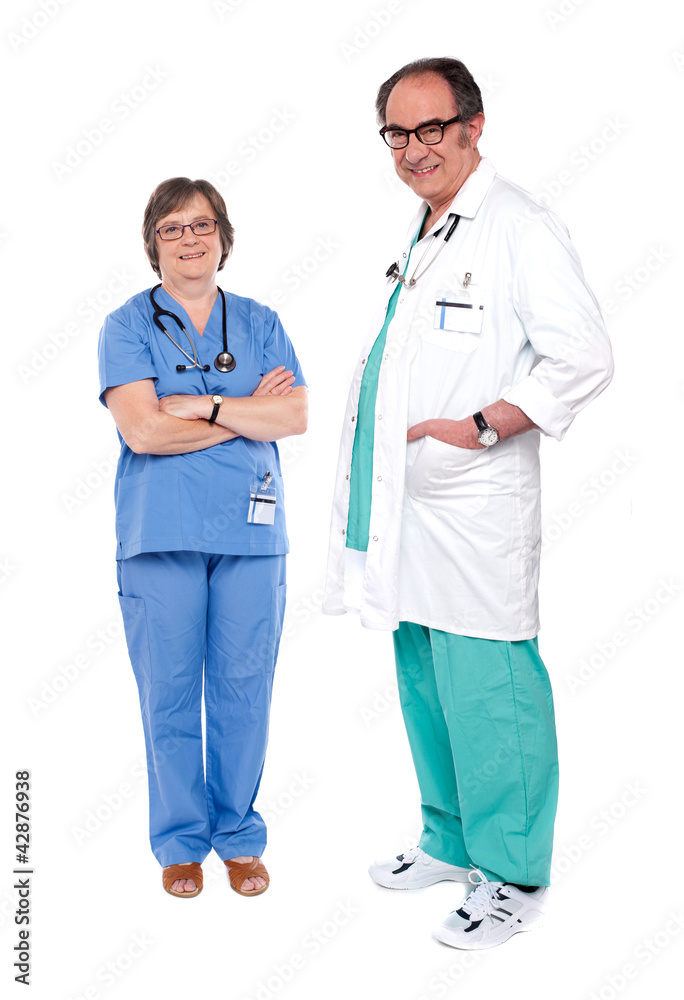 Smiling and relaxed medical professionals Smiling and relaxed medical professionals