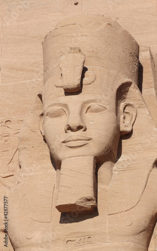 Abu Simbel temple sculpture, Egypt