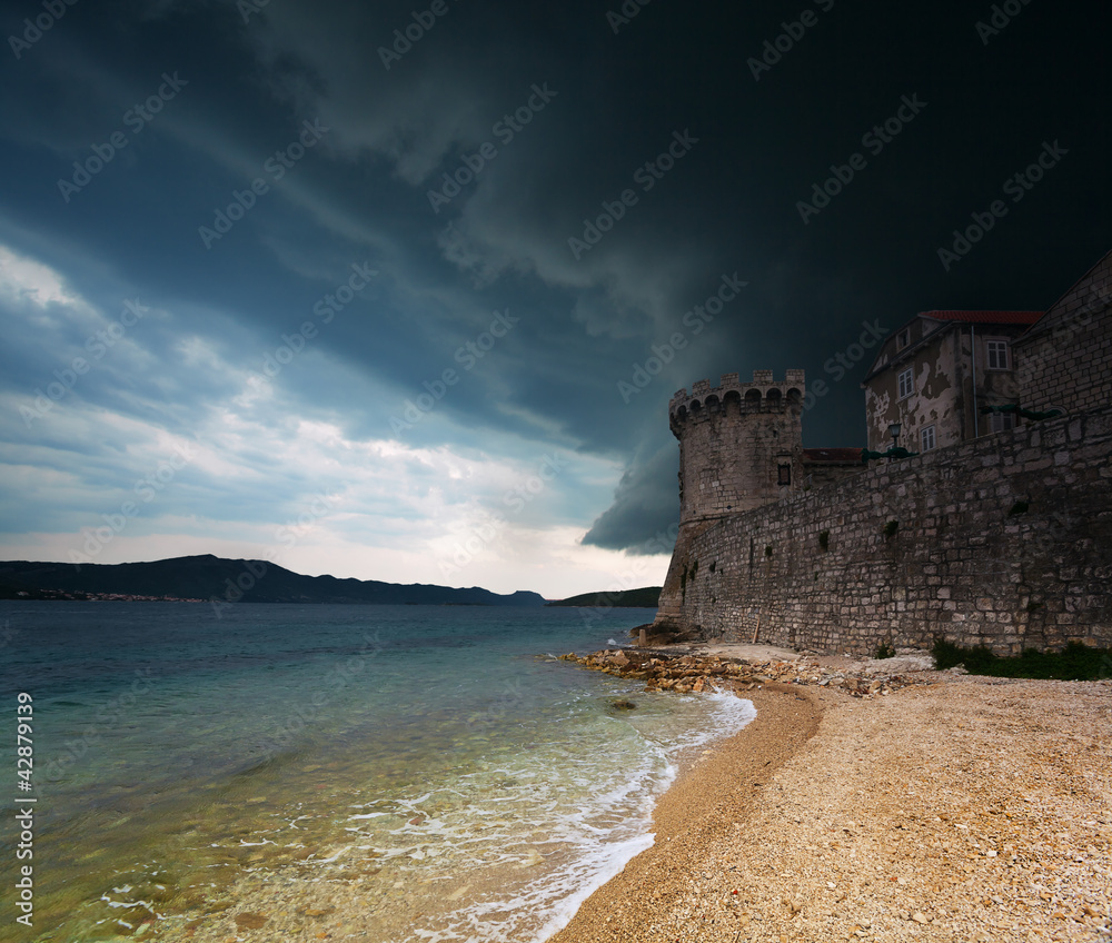 fortress in Korcula, Croatia