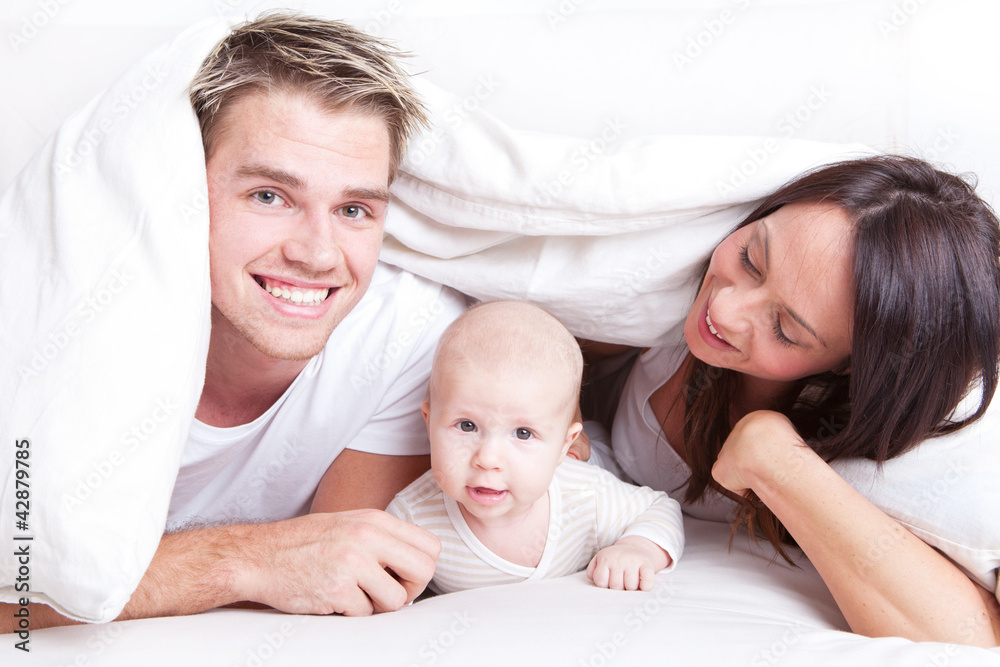 family in bed family in bed