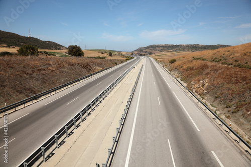 Highway Autovia A48 in Andalusia, Spain photo