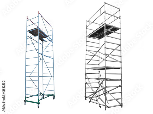 scaffolds and lift photo