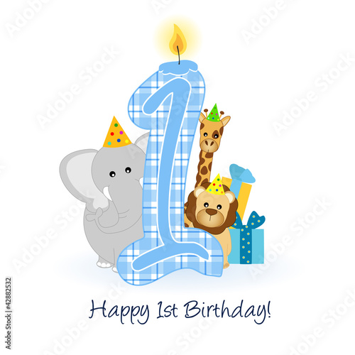 happy first birthday - buon primo compleanno