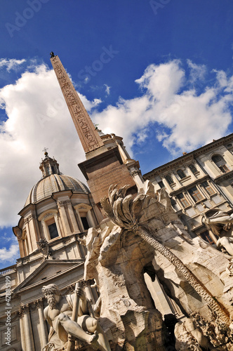 Roma, Piazza Navona e fontana dei 4 fiumi