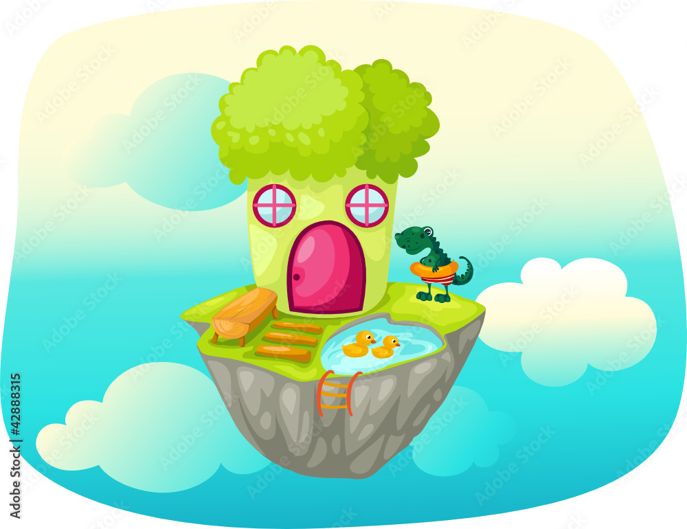 Fototapeta premium Sky hight lettuce house