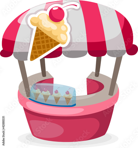 Ice cream stand shop