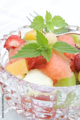 salad with fresh fruits