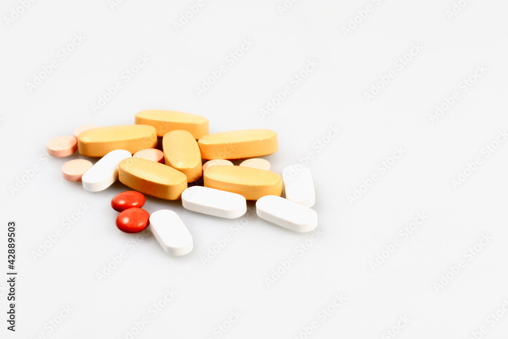 Macro of pills Macro of pills