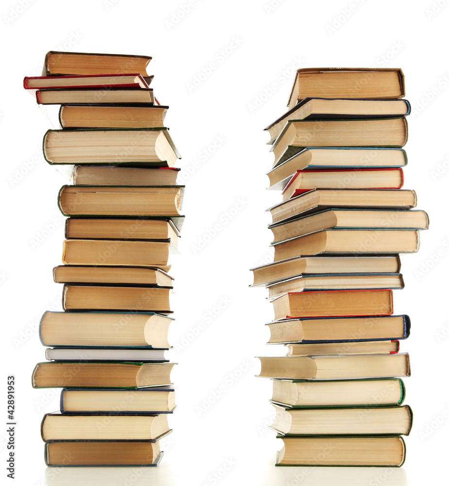 old books isolated on white old books isolated on white