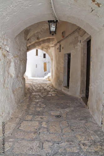 Alleyway. Ostuni. Puglia. Italy.