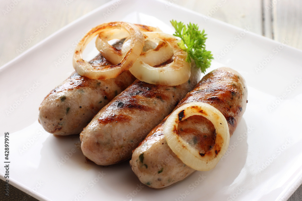 Griddled pork and sage sausages