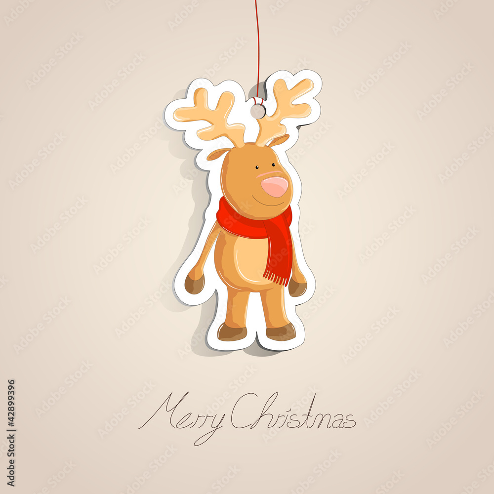 Vector Illustration of a small reindeer Vector Illustration of a small reindeer