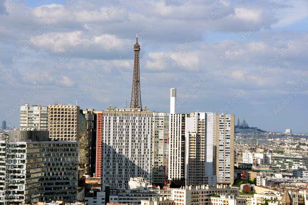 Fototapeta premium Paris vu du ciel