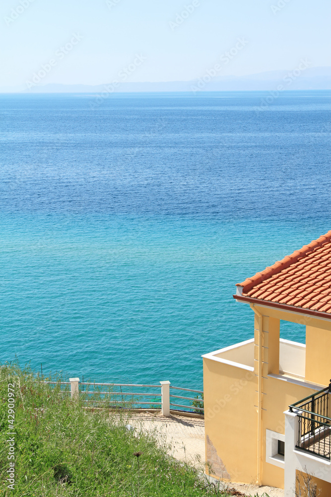 Obraz premium House by the sea , in Thasos island - Greece