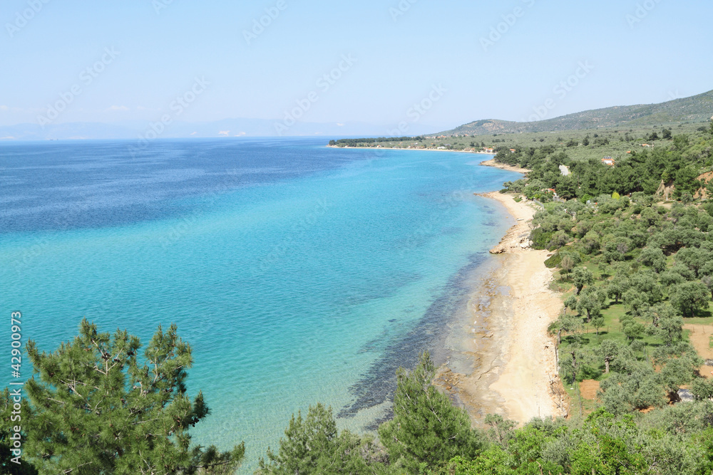 Klisma bay , in Thasos island - Greece
